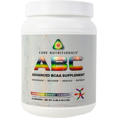 Core Nutritionals Abc Bcaa’S Australian Gummy Snakes 2.3 lbs - Core Nutritionals