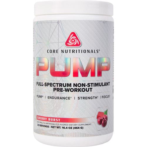 Core Nutritionals Pump Non-Stimulant Pre-Workout Cherry Burst 20 ea - Core Nutritionals
