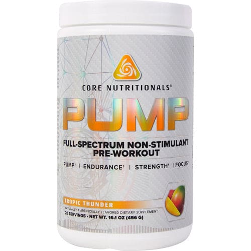 Core Nutritionals Pump Non-Stimulant Pre-Workout Tropic Thunder 20 ea - Core Nutritionals