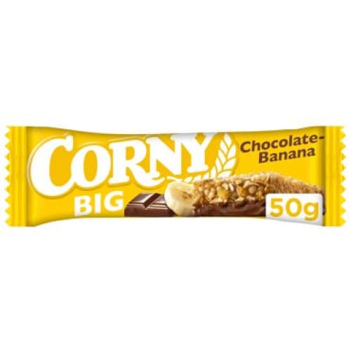 CORNY BIG Glazed Milk Chocolate Muesli Bar with Bananas 1.76 oz. (50 g.) - Corny