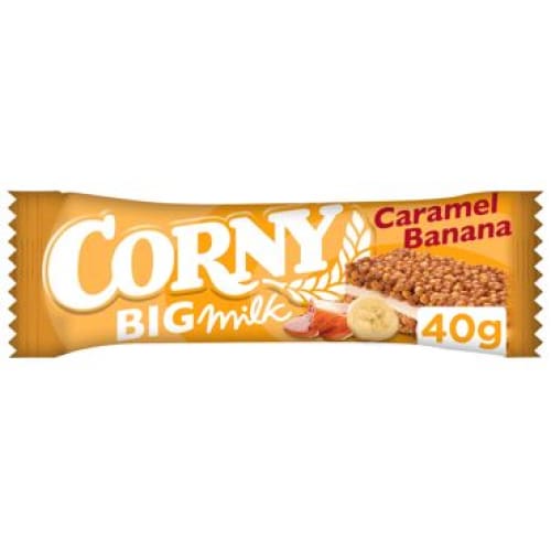 CORNY BIG MILK Cereal Bar with Caramel- Bananas Layer 1.41 oz. (40 g.) - Corny