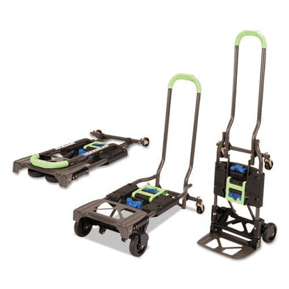 Cosco 2-in-1 Multi-position Hand Truck And Cart 300 Lbs 16.63 X 12.75 X 49.25 Black/blue/green - Janitorial & Sanitation - Cosco®