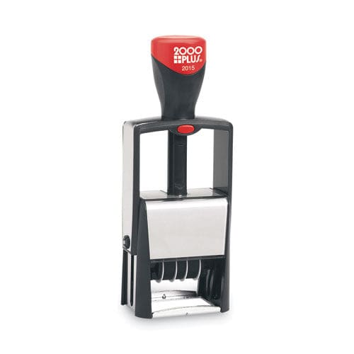 COSCO 2000PLUS Self-inking Heavy-duty Line Dater With Microban 1.25 X 0.63 Black - Office - COSCO 2000PLUS®