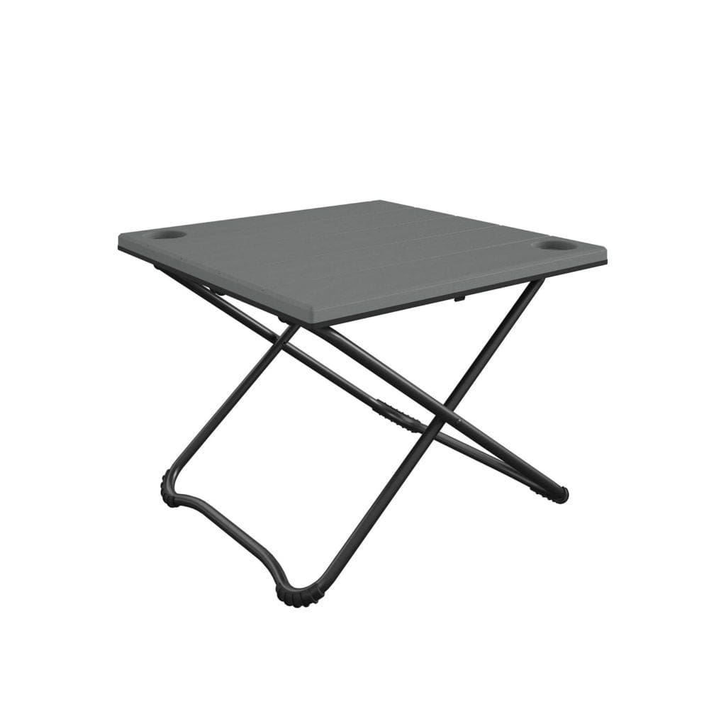 Cosco 24 Square Folding Camping Table Gray Resin and Steel Frame - Camping Equipment - Cosco