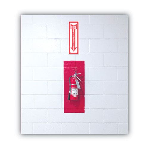 COSCO Glow-in-the-dark Safety Sign Fire Extinguisher 4 X 13 Red - Office - COSCO