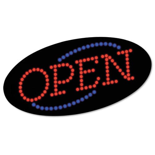 COSCO Led Open Sign 10.5 X 20.13 Red And Blue Graphics - Office - COSCO