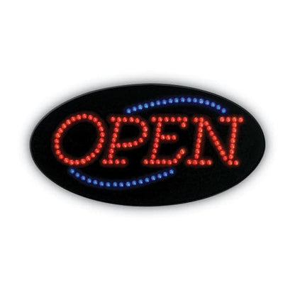 COSCO Led Open Sign 10.5 X 20.13 Red And Blue Graphics - Office - COSCO