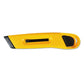 COSCO Plastic Utility Knife With Retractable Blade And Snap Closure 6 Plastic Handle Yellow - Office - COSCO