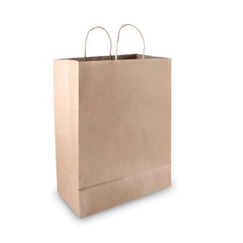 COSCO Premium Shopping Bag 12 X 6.5 X 17 Brown Kraft 50/box - Food Service - COSCO