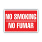 COSCO Two-sided Signs No Smoking/no Fumar 8 X 12 Red - Office - COSCO