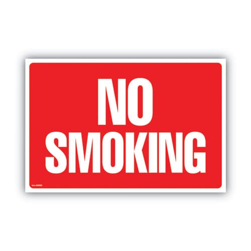COSCO Two-sided Signs No Smoking/no Fumar 8 X 12 Red - Office - COSCO