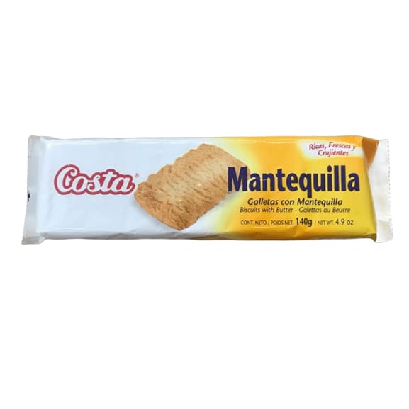 Costa Butter Cookies - Galletas con Mantequilla, 4.9 oz - ShelHealth.Com