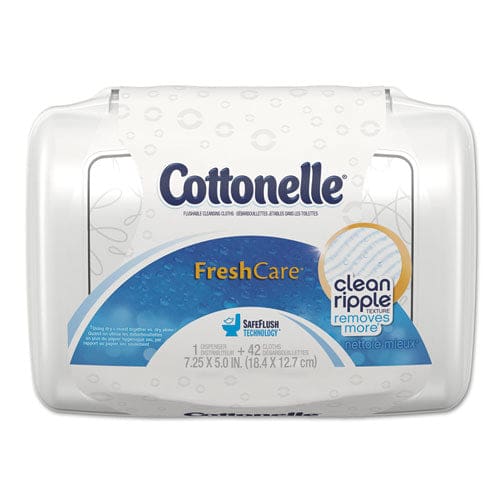 Cottonelle Fresh Care Flushable Cleansing Cloths 3.73 X 5.5 White 84/pack 8 Packs/carton - School Supplies - Cottonelle®