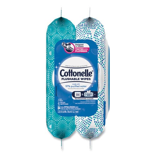 Cottonelle Fresh Care Flushable Cleansing Cloths 3.73 X 5.5 White 84/pack - School Supplies - Cottonelle®