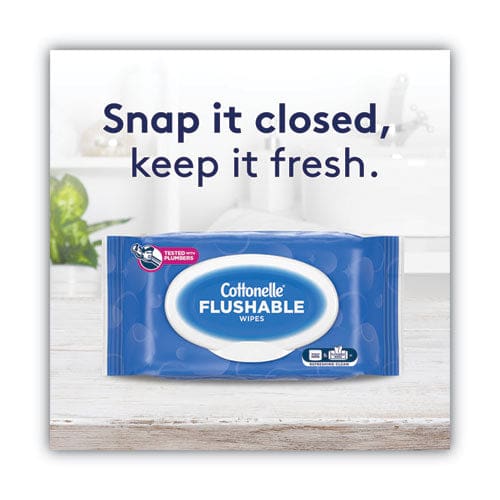 Cottonelle Fresh Care Flushable Cleansing Cloths 3.73 X 5.5 White 84/pack - School Supplies - Cottonelle®