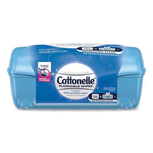 Cottonelle Fresh Care Flushable Cleansing Cloths 3.75 X 5.5 White 42/pack 8 Packs/carton - School Supplies - Cottonelle®