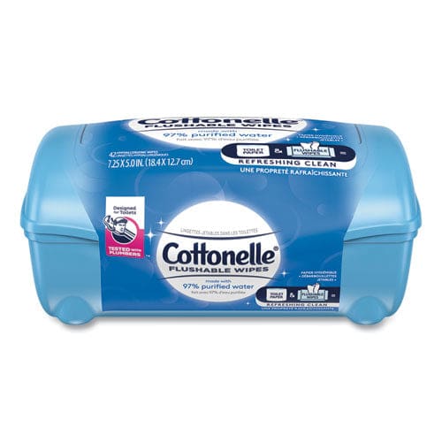 Cottonelle Fresh Care Flushable Cleansing Cloths 3.75 X 5.5 White 42/pack 8 Packs/carton - School Supplies - Cottonelle®