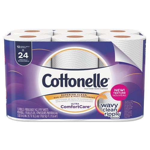 Cottonelle Ultra Comfortcare Toilet Paper Soft Tissue Mega Rolls Septic Safe 2-ply White 284/roll 6 Rolls/pack 36 Rolls/carton - Janitorial