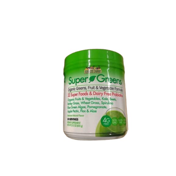 Country Farms Super Greens Dietary Supplement, 21.2 oz. - ShelHealth.Com