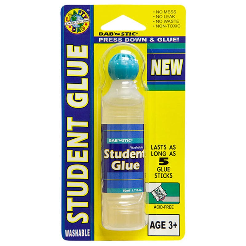 Crafty Dab Glues Dab N Stic Student (Pack of 12) - Glue/Adhesives - Crafty Dab - A Div. Of C J Venne Ll