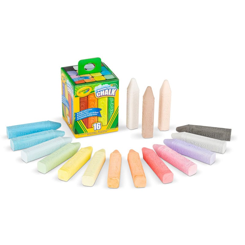 Crayola 16 Ct Sidewalk Chalk (Pack of 12) - Chalk - Crayola LLC