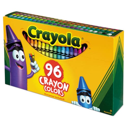 Crayola Classic Color Crayons In Flip-top Pack With Sharpener 96 Colors/pack - School Supplies - Crayola®