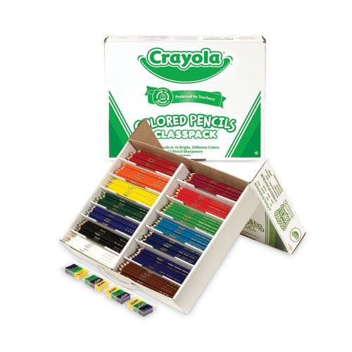 Crayola Color Pencil Classpack Set 3.3 Mm 2b (#1) Assorted Lead/barrel Colors 462/box - School Supplies - Crayola®