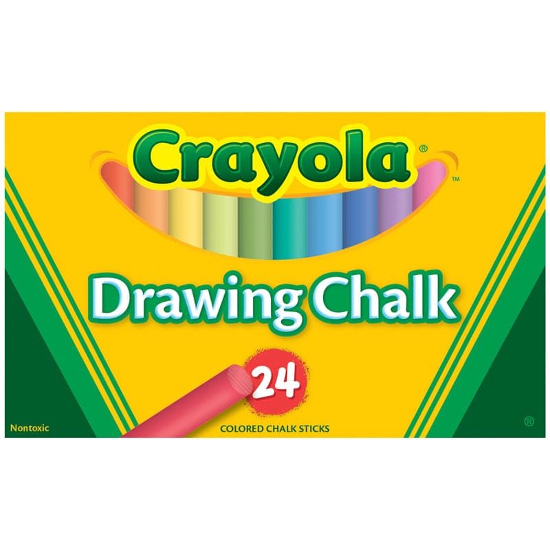 Crayola Colored Drawing Chalk 24Pk (Pack of 8) - Chalk - Crayola LLC