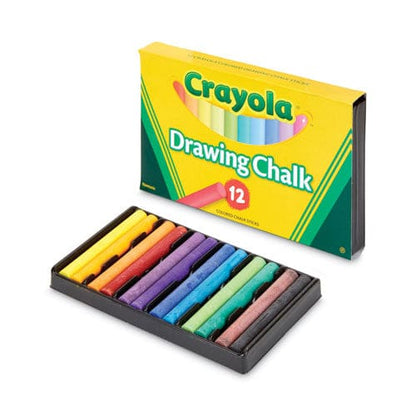 Crayola Colored Drawing Chalk 3.19 X 0.38 Diameter 12 Assorted Colors 12 Sticks/set - School Supplies - Crayola®