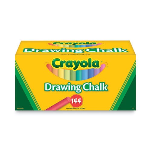 Crayola Colored Drawing Chalk 3.19 X 0.38 Diameter Six Each Of 24 Assorted Colors 144 Sticks/set - School Supplies - Crayola®