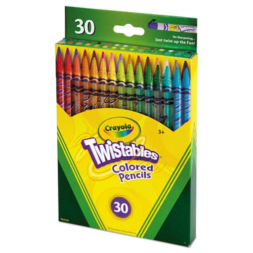 Crayola Twistables Colored Pencils 2 Mm 2b (#1) Assorted Lead/barrel Colors 30/pack - School Supplies - Crayola®