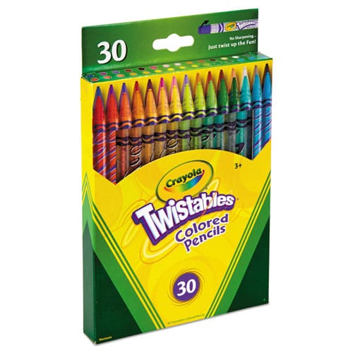 Crayola Twistables Colored Pencils 2 Mm 2b (#1) Assorted Lead/barrel Colors 30/pack - School Supplies - Crayola®