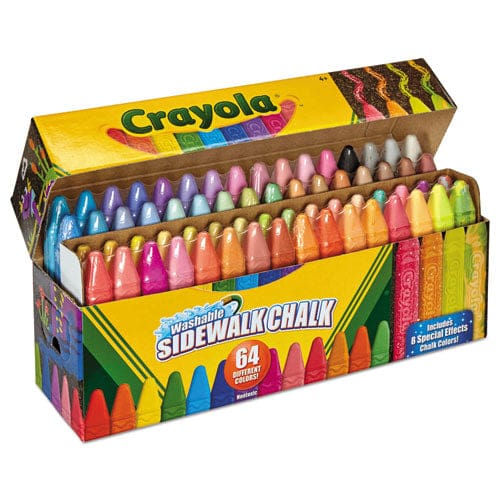 Crayola Ultimate Sidewalk Chalk 4 X 0.5 Diameter 60 Assorted Colors 64/set - School Supplies - Crayola®