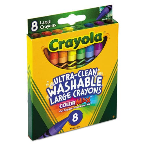 Crayola Ultra-clean Washable Crayons Large 8 Colors/box - School Supplies - Crayola®