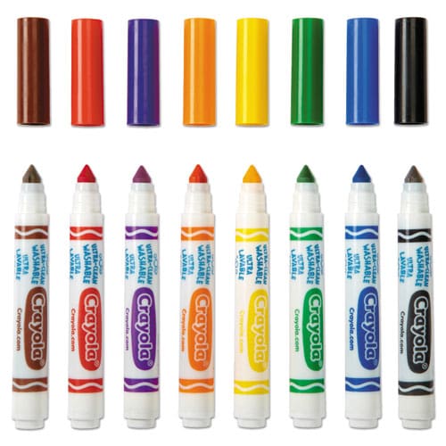 Crayola Ultra-clean Washable Markers Broad Bullet Tip Assorted Colors 8/pack - School Supplies - Crayola®