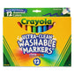 Crayola Ultra-clean Washable Markers Broad Bullet Tip Assorted Colors Dozen - School Supplies - Crayola®