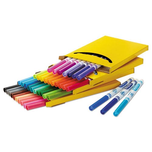 Crayola Ultra-clean Washable Markers Fine Bullet Tip Assorted Colors 40/set - School Supplies - Crayola®