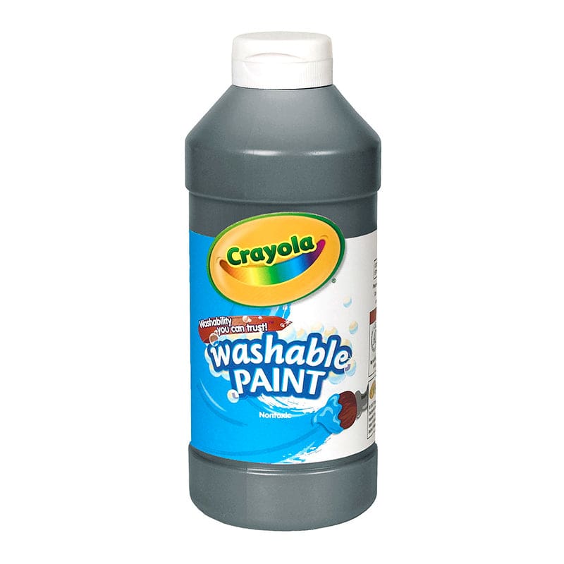 Crayola Washable Paint 16 Oz Black (Pack of 10) - Paint - Crayola LLC