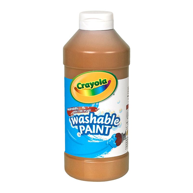 Crayola Washable Paint 16 Oz Brown (Pack of 10) - Paint - Crayola LLC