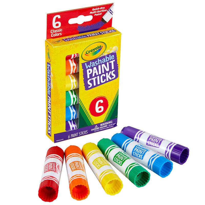 Crayola Washable Paint Sticks 6 Clr (Pack of 8) - Paint - Crayola LLC
