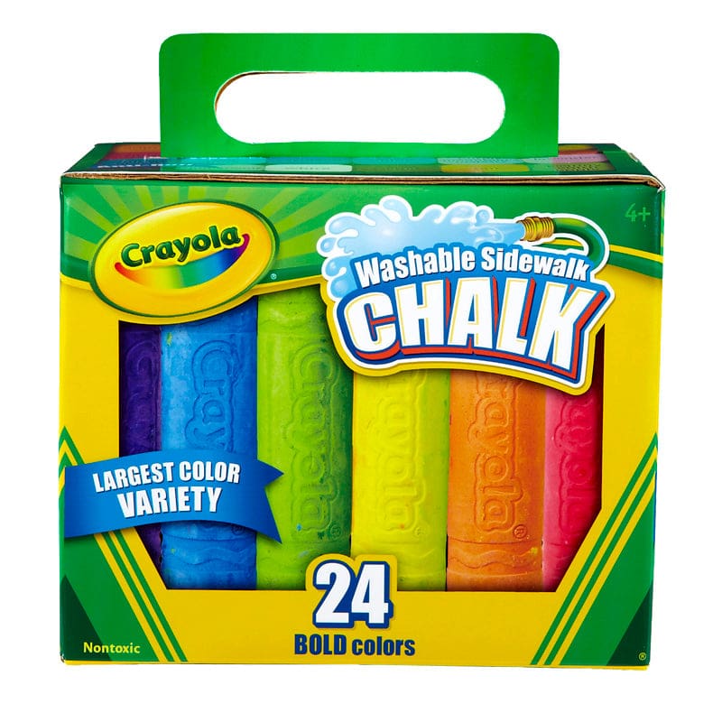 Crayola Washable Sidewalk Chalk 24 Ct (Pack of 10) - Chalk - Crayola LLC