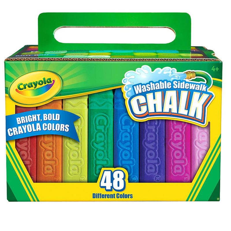 Crayola Washable Sidewalk Chalk 48 Ct (Pack of 6) - Chalk - Crayola LLC
