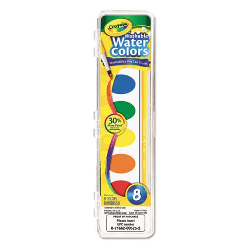Crayola Washable Watercolor Paint 8 Assorted Colors Palette Tray - School Supplies - Crayola®