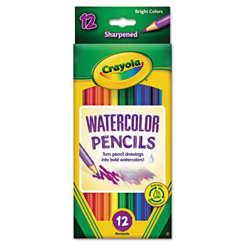 Crayola Watercolor Pencil Set 3.3 Mm 2b (#1) Assorted Lead/barrel Colors Dozen - School Supplies - Crayola®