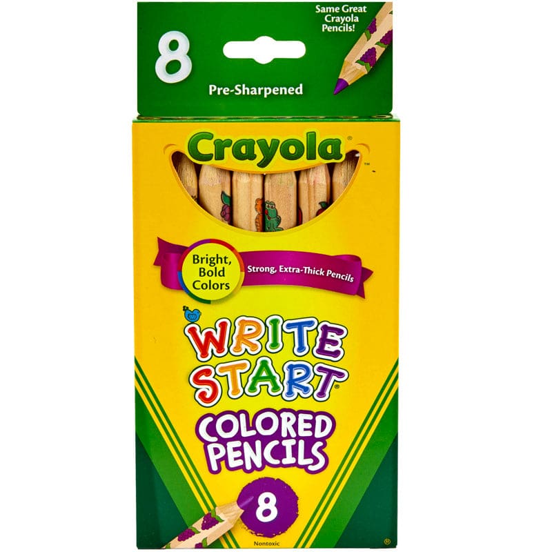 Crayola Write Start 8 Ct Colored Pencils (Pack of 10) - Colored Pencils - Crayola LLC