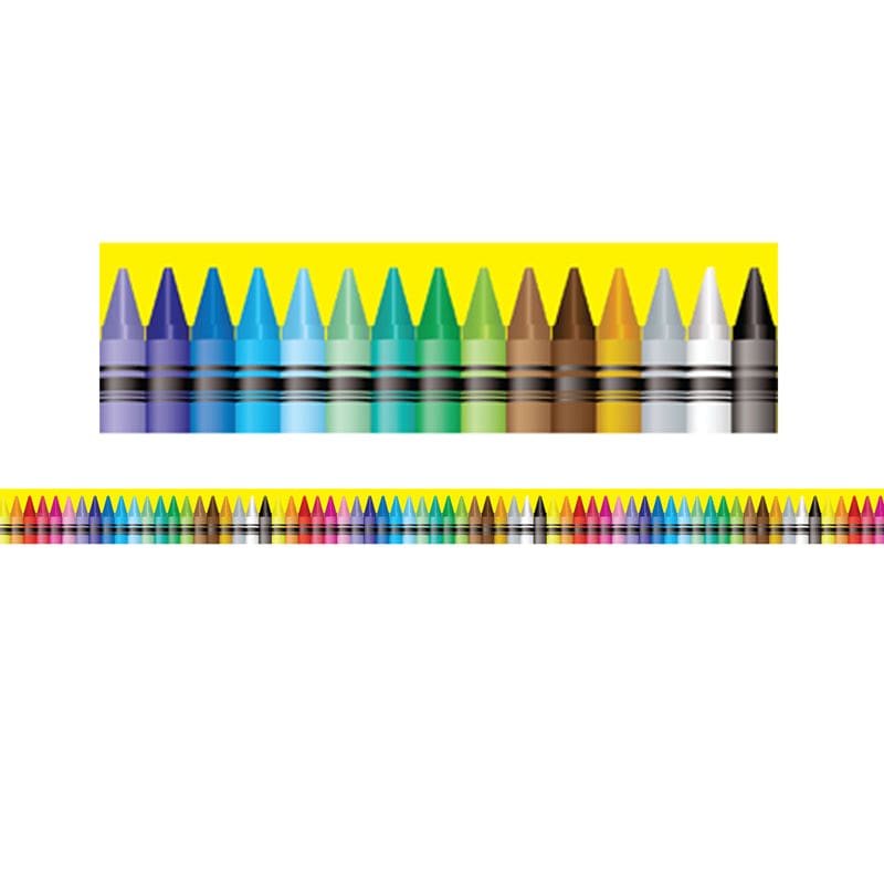 Crayon Theme Magnetic Border (Pack of 6) - Border/Trimmer - Charles Leonard