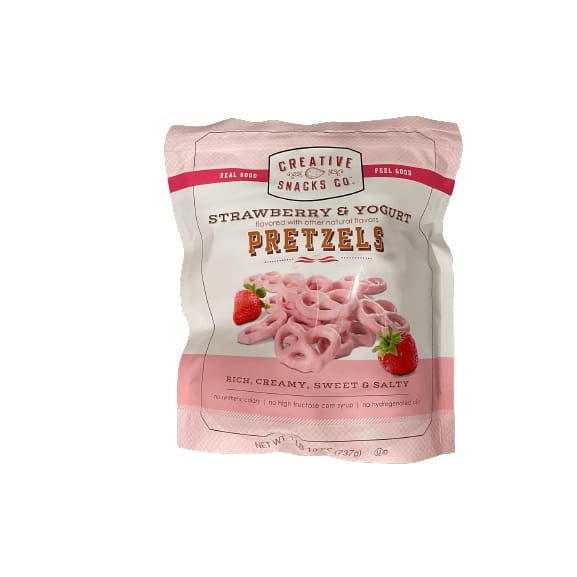 Creative Snacks Creative Snacks Strawberry & Yogurt Pretzels 1 lb 8 oz.