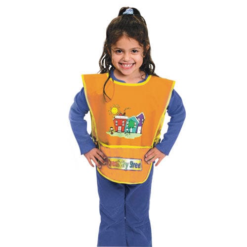 Creativity Street Kraft Artist Smock Fits Kids Ages 3-8 Vinyl One Size Fits All Bright Colors - School Supplies - Creativity Street®