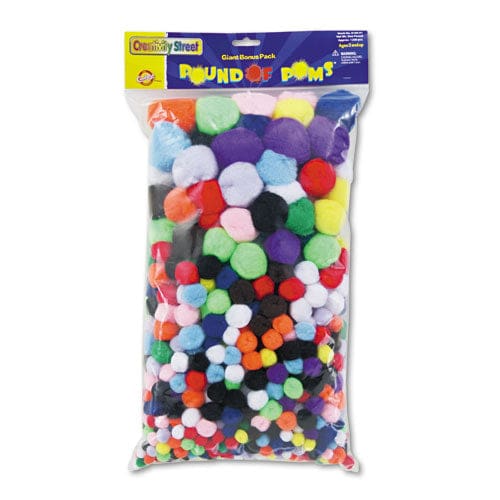 Creativity Street Pound Of Poms Giant Bonus Pack Assorted Colors 1,000/pack - School Supplies - Creativity Street®