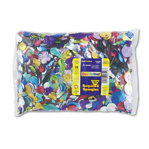 Creativity Street Sequins And Spangles Assorted Metallic Colors 4 Oz/pack - School Supplies - Creativity Street®